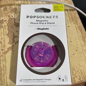 NIB PopSockets PopGrip with MagSafe - Ripple Iridescent Aviation